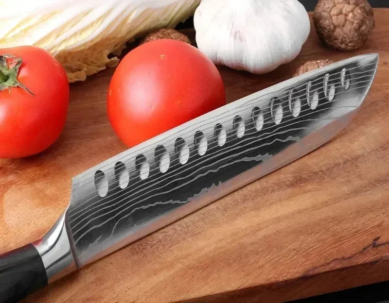Set de cuțite de bucătărie SharpMaster™ cu model Damascene și foarfece
