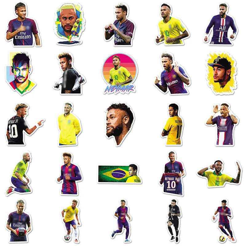 Fotbal autocolante Neymar - 50 buc