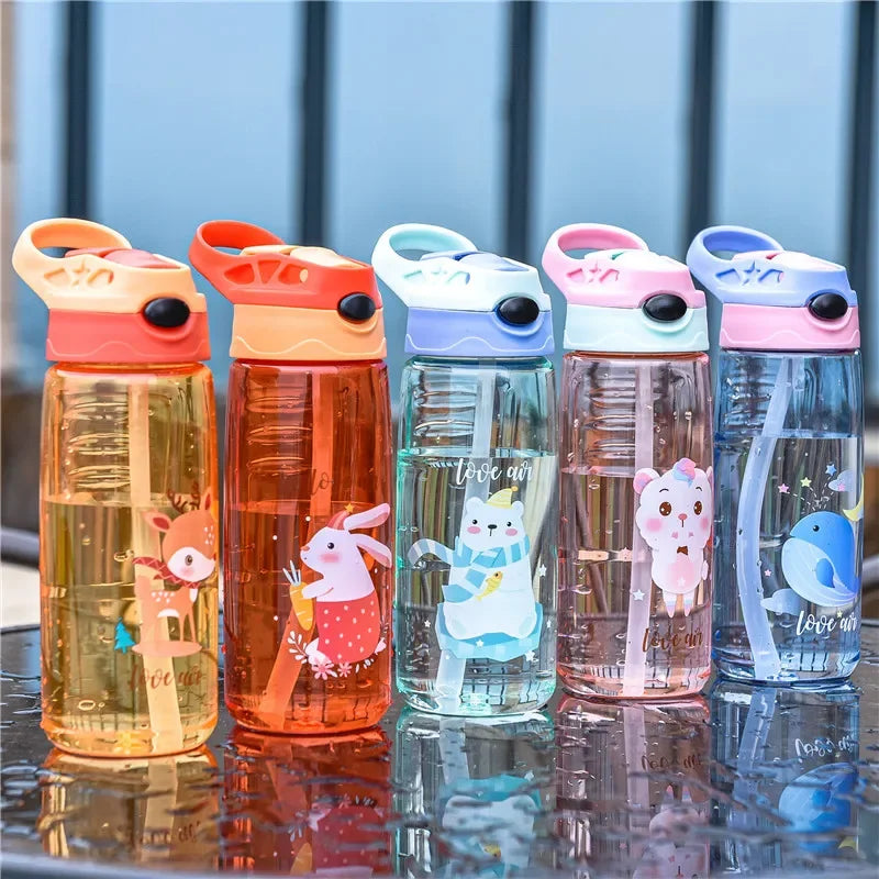 Sticlă de băut pentru copii cu animale 500 ml - mai multe variante