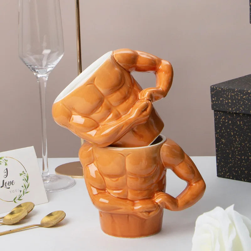 Cană amuzantă 3D - muscleman