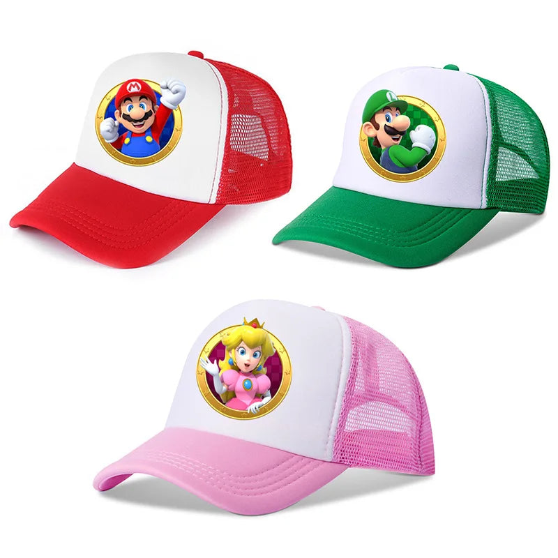 Șapcă de vară pentru copii Super Mario - mai multe variante