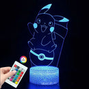 Lampă cu iluzie 3D Pokemon