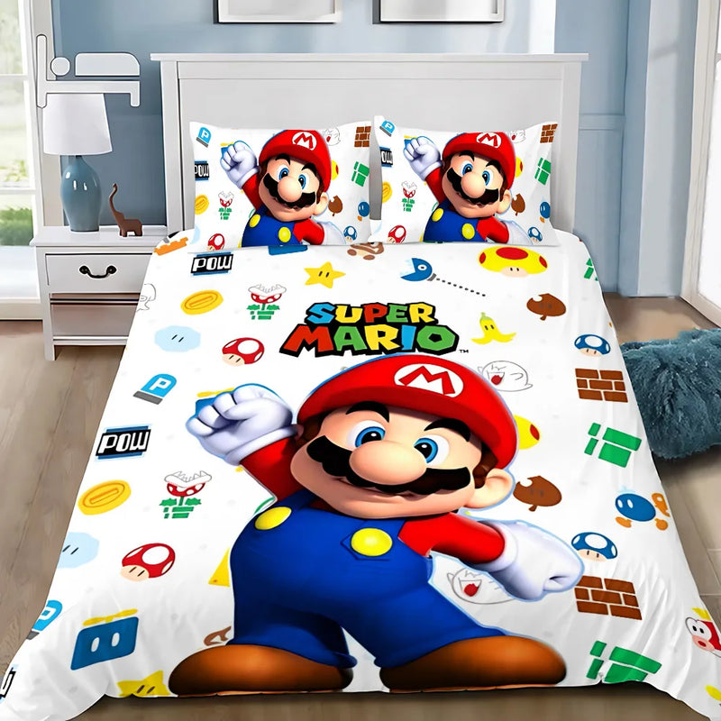 Lenjerie de pat pentru copii Super Mario