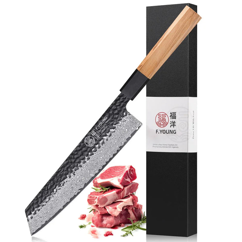 Kiritsuke cuțit din oțel damascat