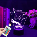 Lampă cu iluzie 3D Pokemon