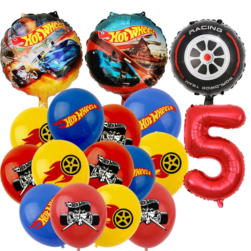 Baloane aniversare Hot Wheels - mai multe variante