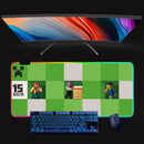 RGB luminos tastatură și mouse pad Minecraft - mai multe variante