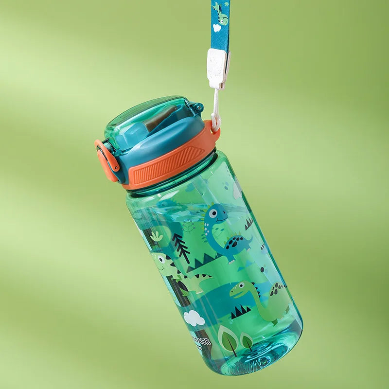 Sticlă de băut pentru copii cu animale 600 ml - mai multe variante