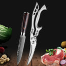 Set de cuțite de bucătărie SharpMaster™ cu model Damascene și foarfece