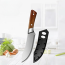 Cuțit de bucătărie cu mâner din lemn și teacă de protecție - mai multe variante