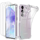 Carcasă din silicon și sticlă călită pentru Samsung seria A - mai multe variante