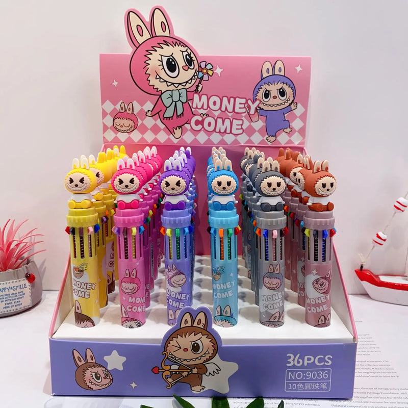 Pix multicolor cu motiv Labubu – mai multe variante