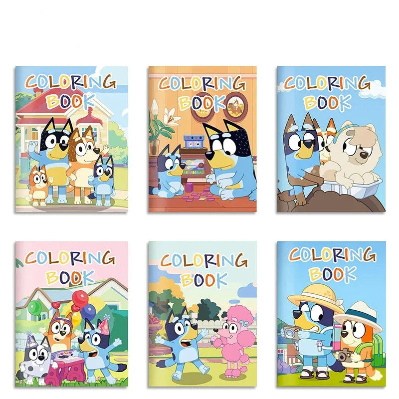 Pagini de colorat pentru copii - Bluey