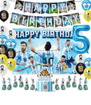 Set de petrecere de fotbal pentru ziua de naștere cu baloane Lionel Messi - mai multe variante