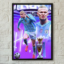 Imaginea de design a unui fotbalist - Erling Haaland