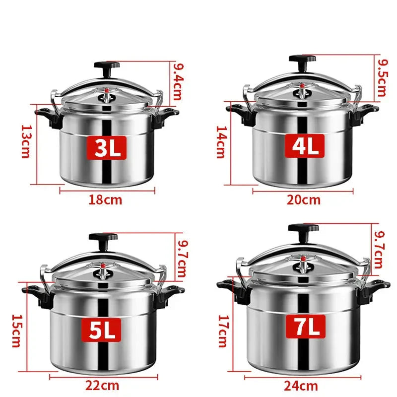 Oală sub presiune din aluminiu - mai multe variante