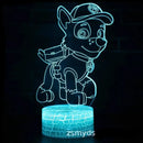 Lampă cu iluzie 3D Paw Patrol - mai multe variante