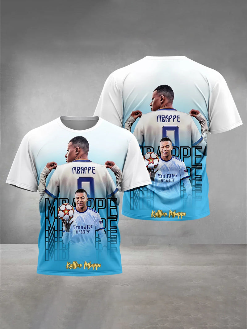 Tricou de vară pentru copii Kylian Mbappé - mai multe variante