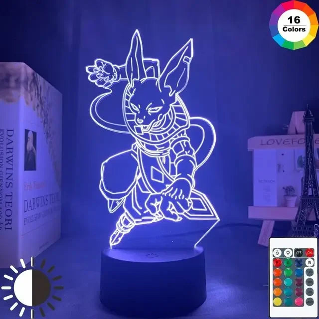 Lampă cu iluzie 3D Dragon Ball - mai multe variante