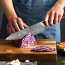 Cuțit de bucătar din oțel Damasc