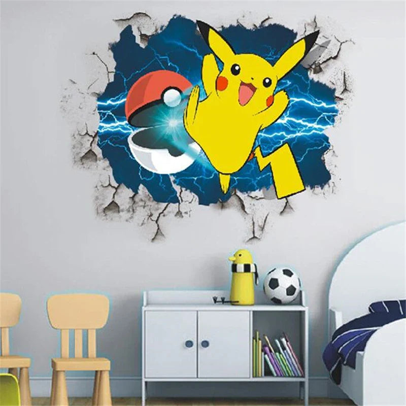 Autocolant de perete pentru copii mari Pokemon - mai multe variante