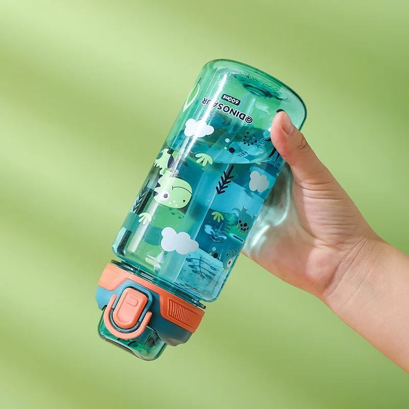 Sticlă de băut pentru copii cu animale 600 ml - mai multe variante