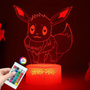 Lampă cu iluzie 3D Pokemon