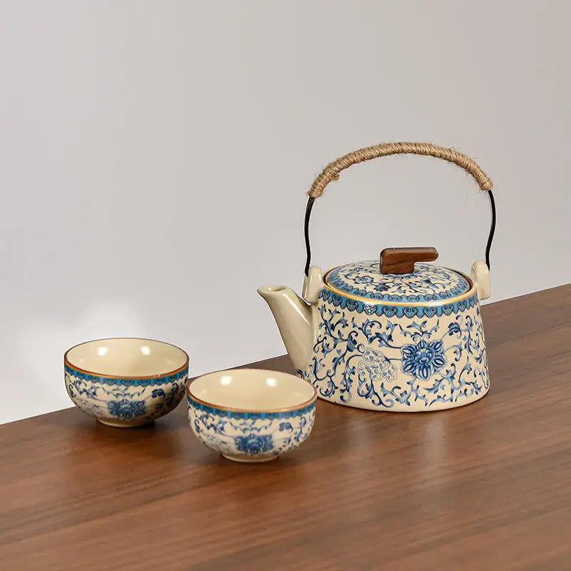 Set de ceai tradițional chinezesc din porțelan