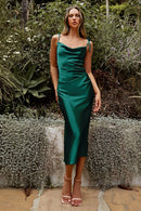 Frumusețe de nuntă™ Rochie de domnișoară de onoare din satin pentru nuntă - mai multe variante