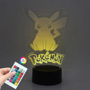 Lampă cu iluzie 3D Pokemon