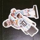 Fotbal autocolante Lionel Messi - 52 buc