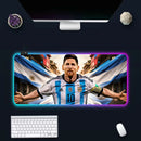 Tastatură și mouse pad luminos RGB Lionel Messi - mai multe variante