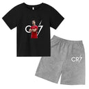 Set de vară pentru copii cu tricou și pantaloni scurți Cristiano Ronaldo - mai multe variante