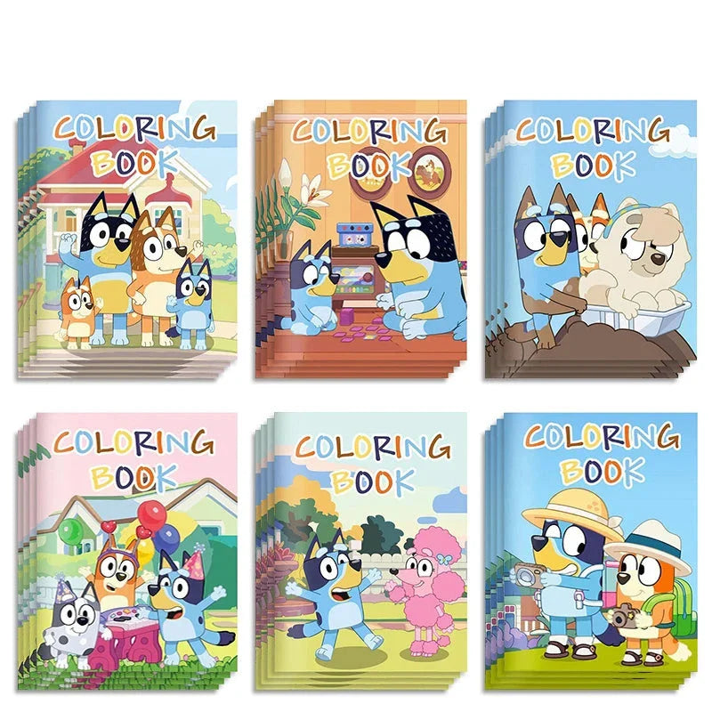 Pagini de colorat pentru copii - Bluey