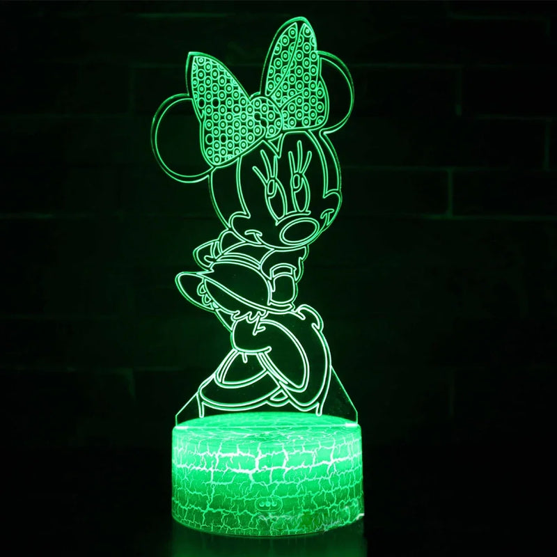 Lampă cu iluzii 3D Mickey Mouse - mai multe variante