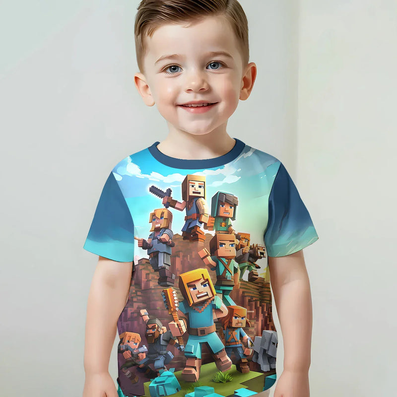 Tricoul elegant pentru copii Minecraft - mai multe variante