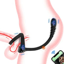 Inel pentru penis și testicule și stimulator anal