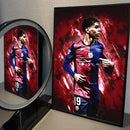 Imaginea de design a unui fotbalist - Lamine Yamal