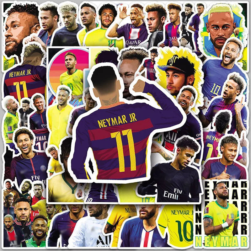 Fotbal autocolante Neymar - 50 buc