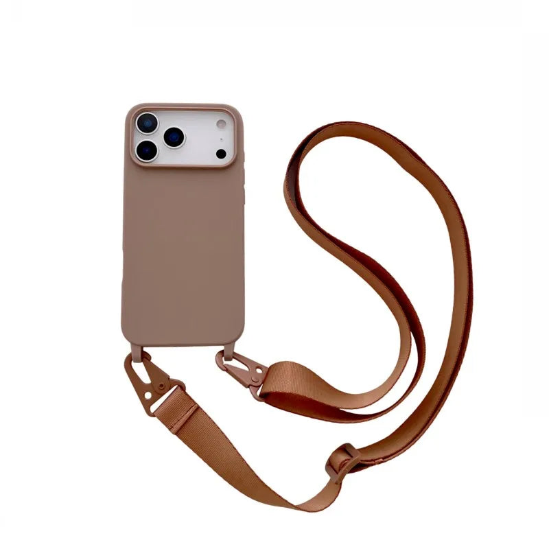 Curea cu husă pentru iPhone 16-17 Pro/Pro Max/Air - mai multe variante