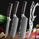 Set de cuțite de bucătărie SharpMaster™ cu model Damascene și foarfece