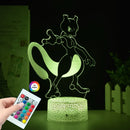 Lampă cu iluzie 3D Pokemon