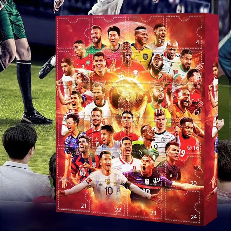 Design calendar advent fotbaliști