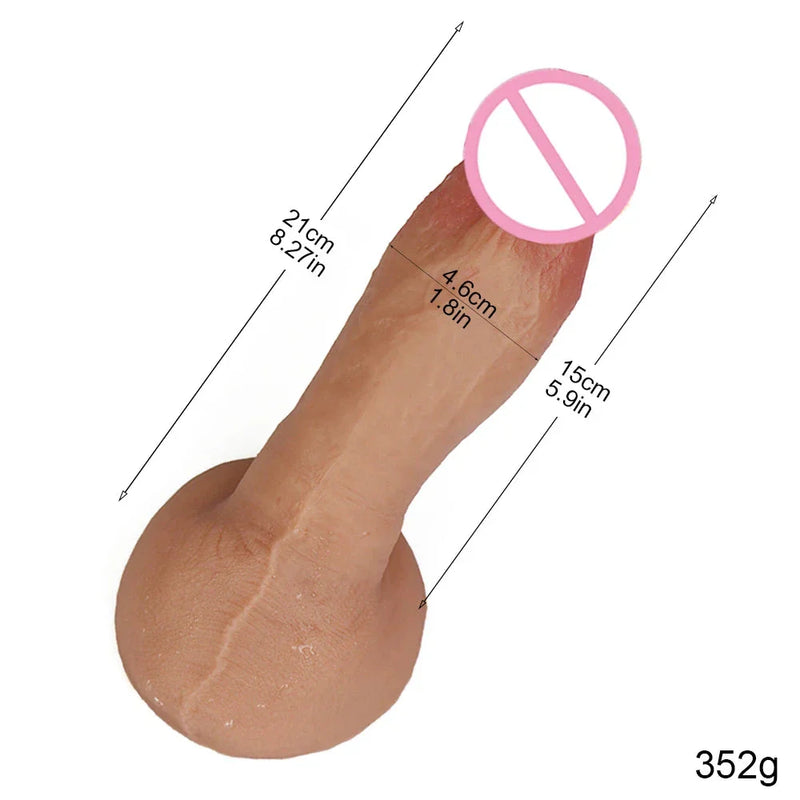 Dildo din silicon cu ventuză puternică - mai multe variante