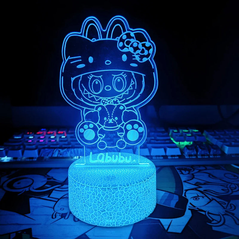 Lampă cu iluzie 3D de lebădă - mai multe variante