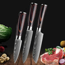 Set de cuțite de bucătărie SharpMaster™ cu model Damascene și foarfece