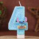 Lumânări de tort cu numărul Stitch - mai multe variante