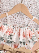 LittleElegance™ Designer fete rochie de vară cu flori