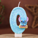 Lumânări de tort cu numărul Stitch - mai multe variante