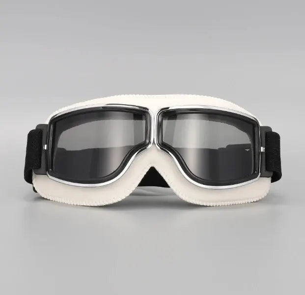 Ochelari de motocicletă din piele - mai multe variante